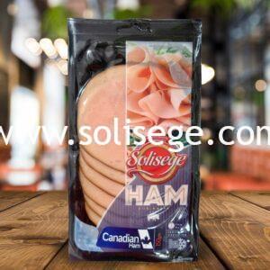 Solisege Canadian Ham 150g Packaging Front View.