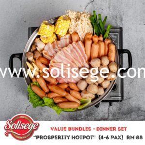 Solisege Prosperity Hotpot set at rm88, serves 4 to 5 people