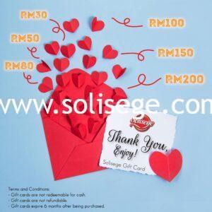 Various Solisege Gift Cards