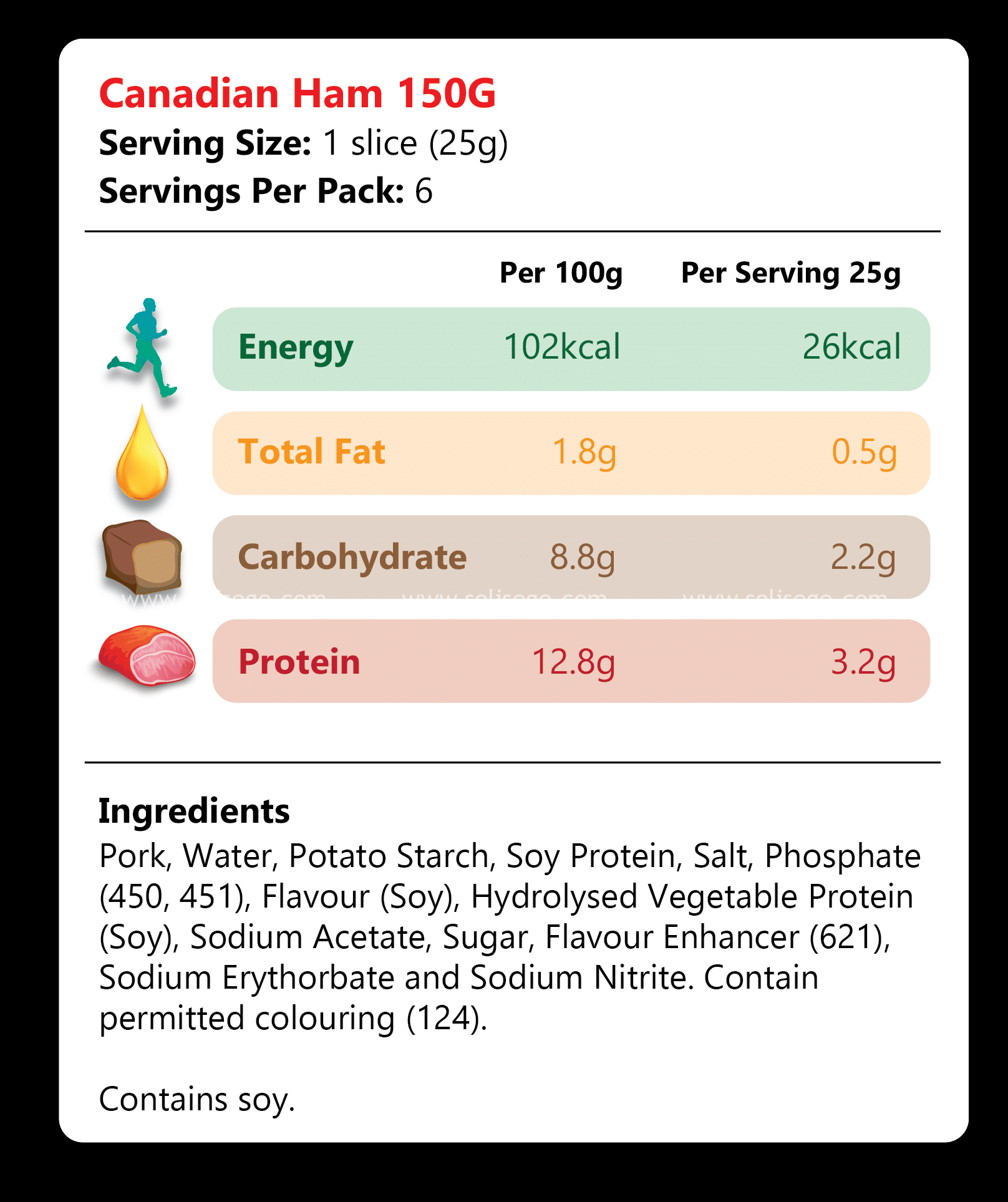 Canadian Ham 150gm - Image 4