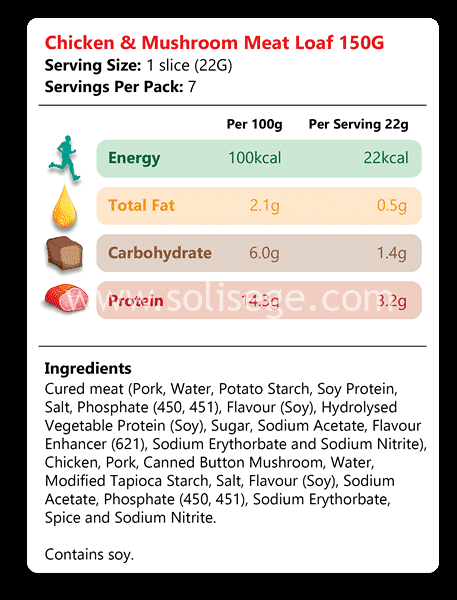 Chicken & Mushroom Meatloaf 150gm - Image 4