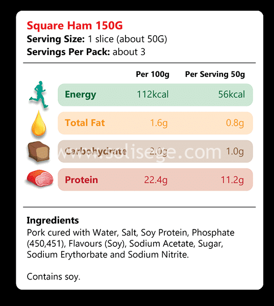Square Ham 150gm - Image 4