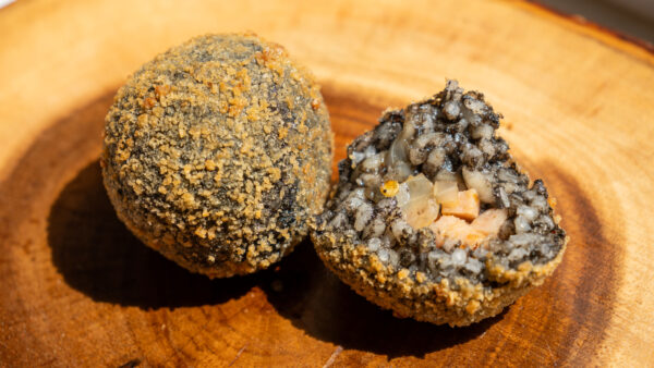 Savor Arancini: Fiery Squid Ink Rice Balls